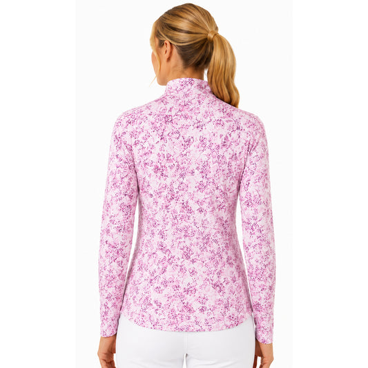 Callaway Women's Digitised Floral Print Top for Feminine Style, Breathable Comfort and Lightweight Layering