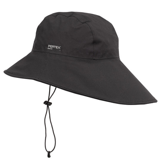 Galvin Green Black Waterproof Golf Hat with PERTEX® Shield Stretch