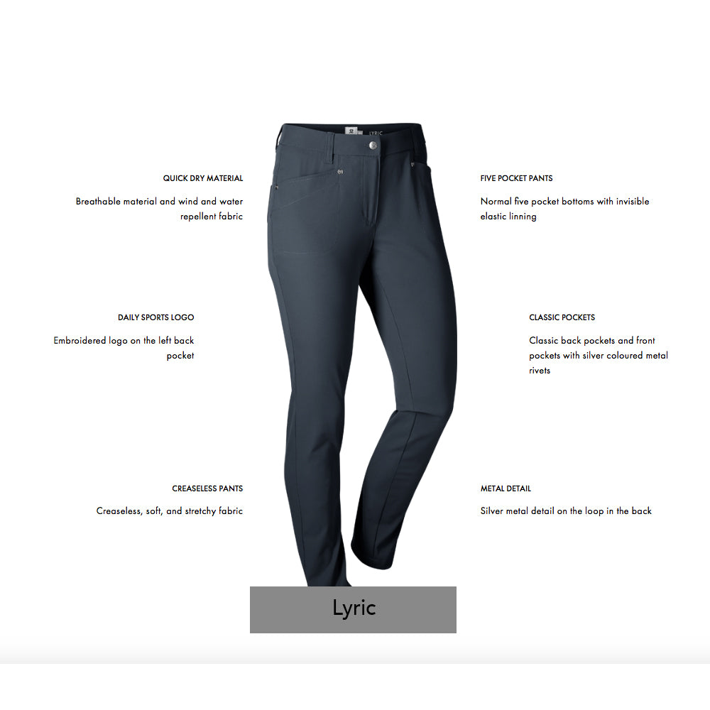 Daily Sports Ladies 7/8 Trousers in Dark Navy