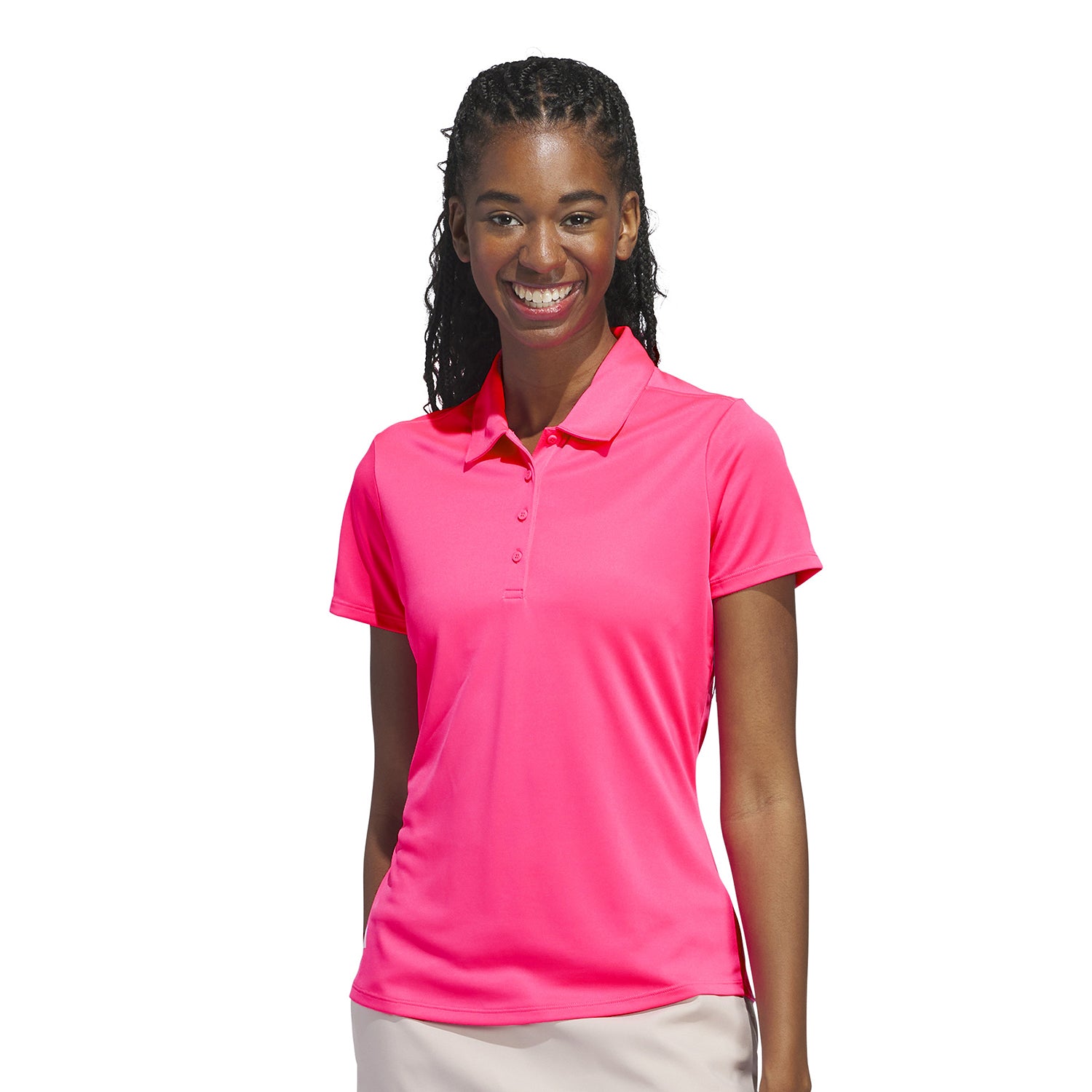 adidas Golf Ladies Solid Performance Short Sleeve Polo – GolfGarb