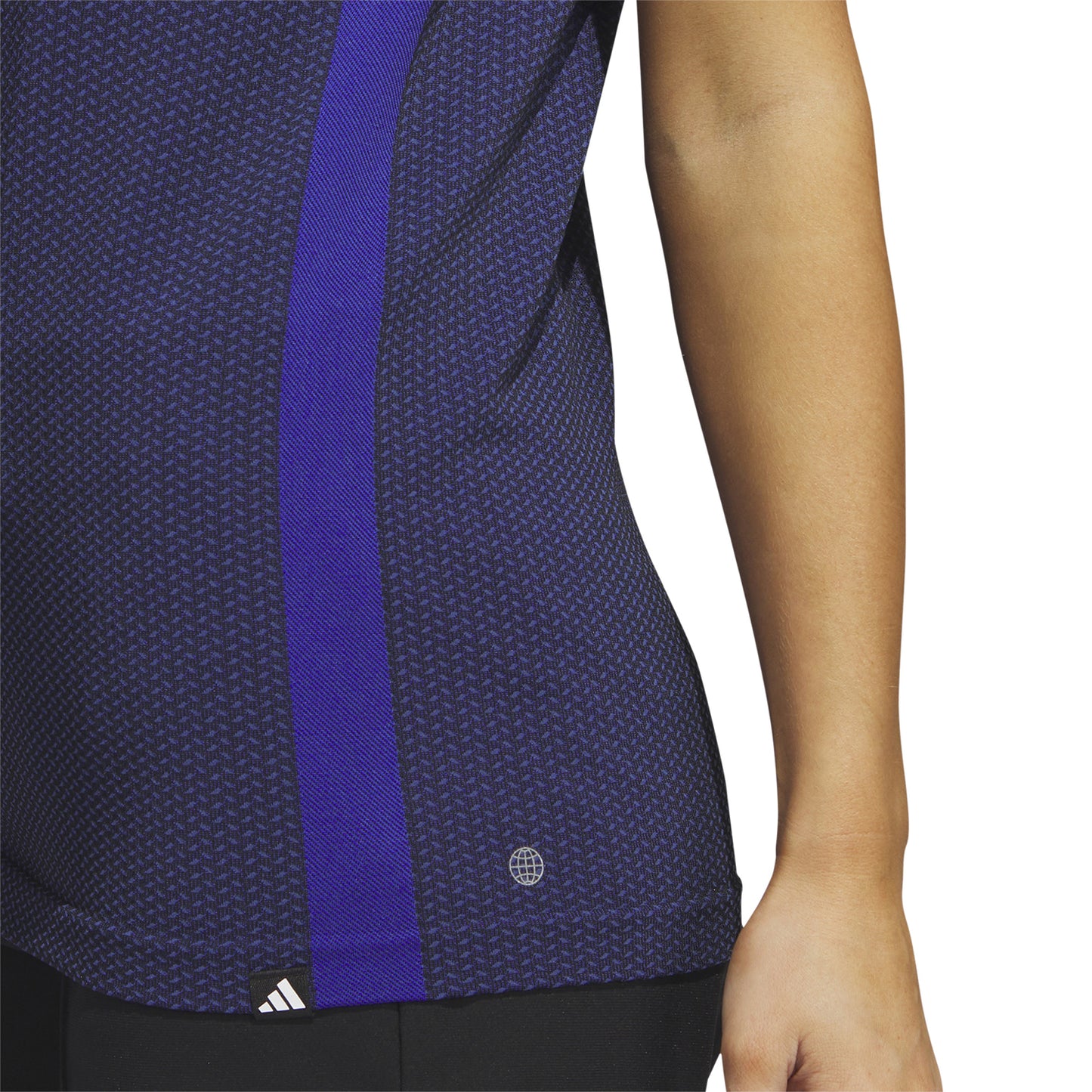 adidas Ladies Sleeveless Colourblock Golf Polo - Last One Medium Only Left