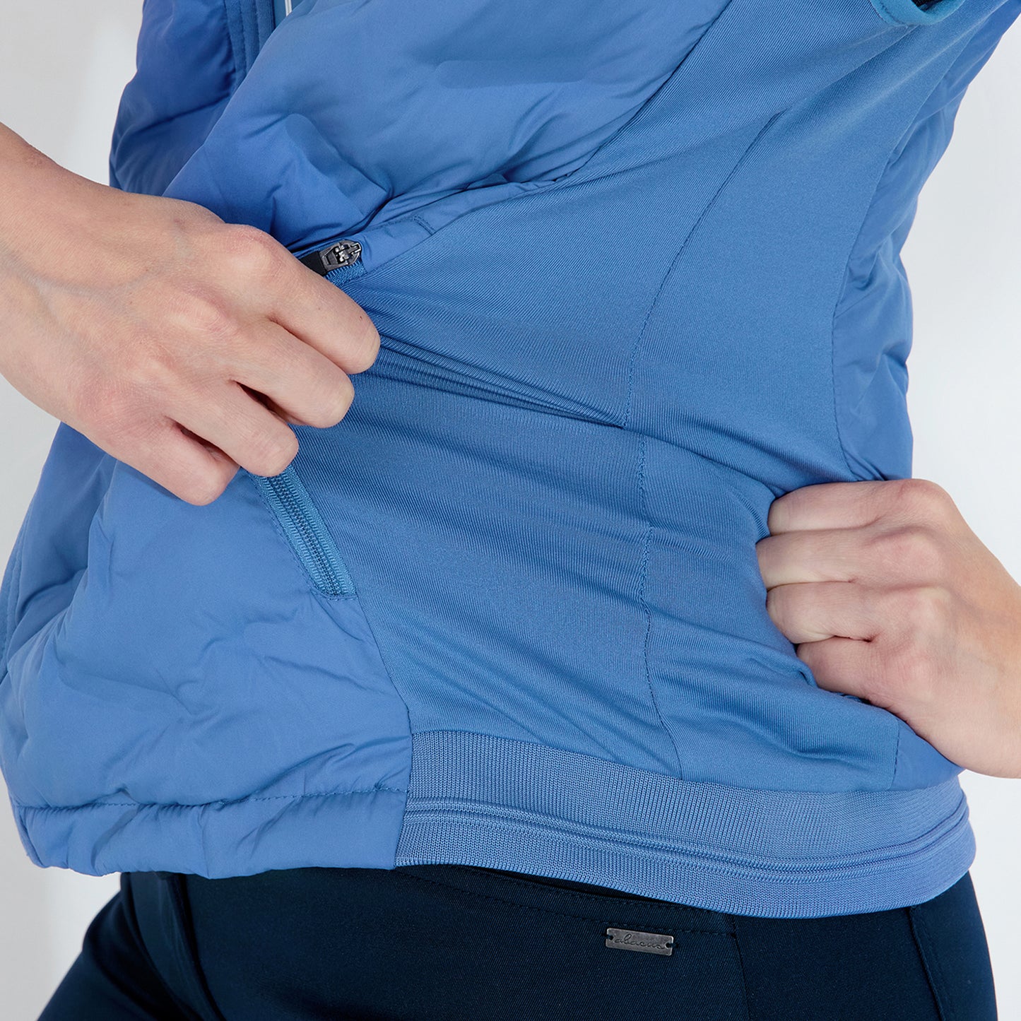 Abacus Ladies Quilted Gilet with Stretch Side Panels