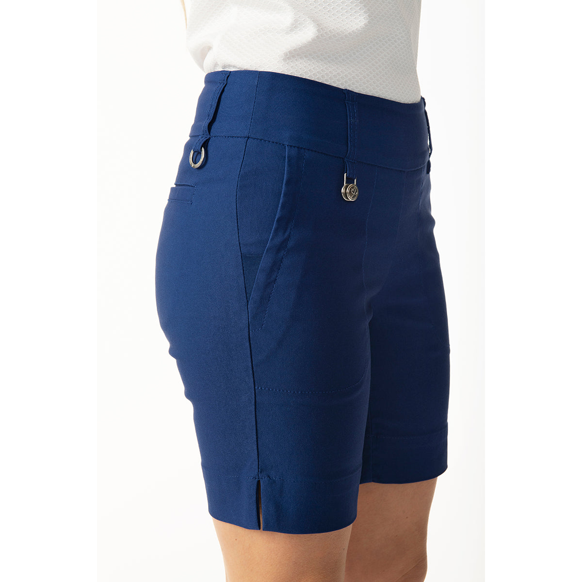 Daily Sports Ladies Shorter Length Pull-On Shorts in Spectrum Blue