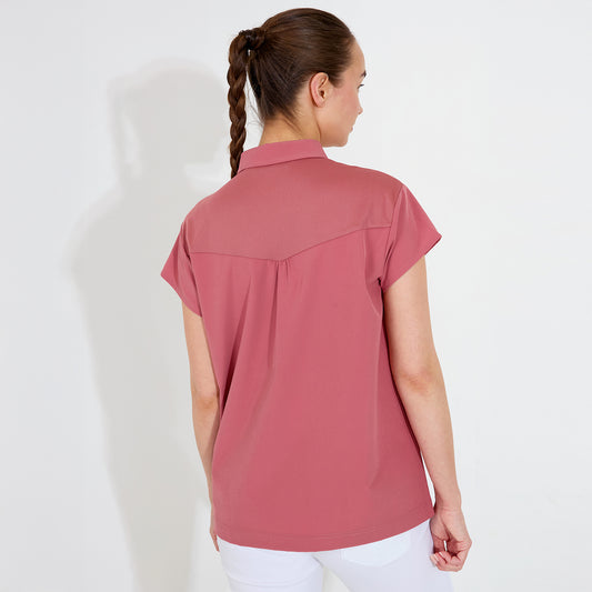 Abacus Ladies DryCool Loose Fit Cap Sleeve Polo