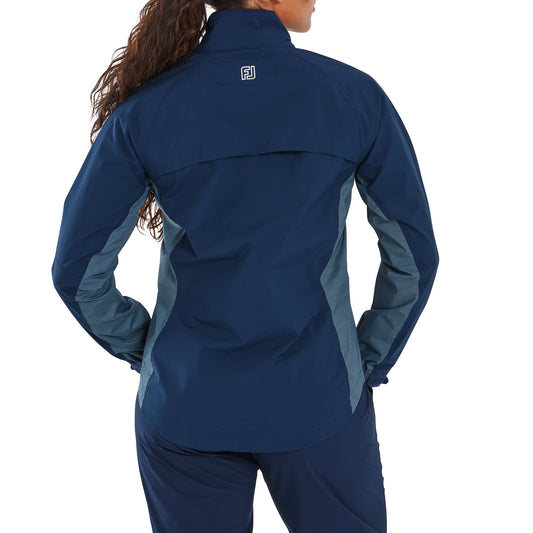 FootJoy Ladies HydroLite Waterproof Jacket with Waist Cinch in Navy