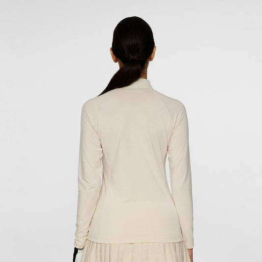 J.Lindeberg Ladies Soft Feel Long Sleeve Polo