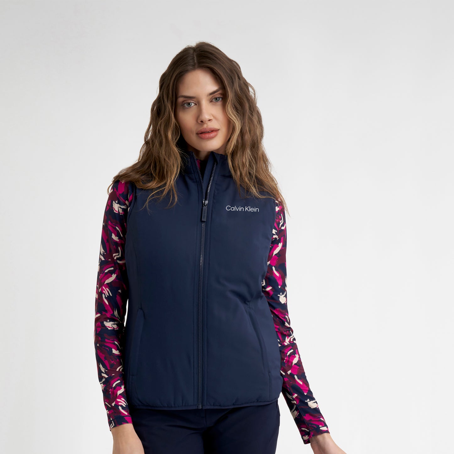 Calvin Klein Ladies Navy Quilted Gilet