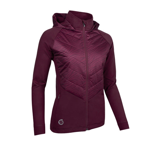 Sunderland Ladies Hooded Hybrid Jacket with Subtle Zebra Print