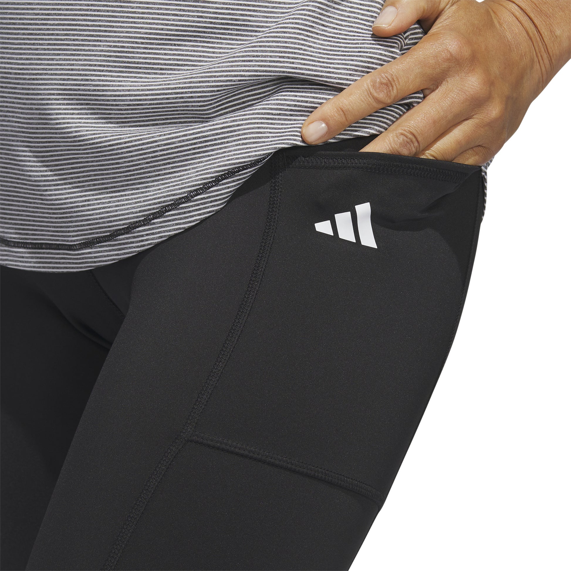 adidas Ladies Pocket Golf Leggings in Black