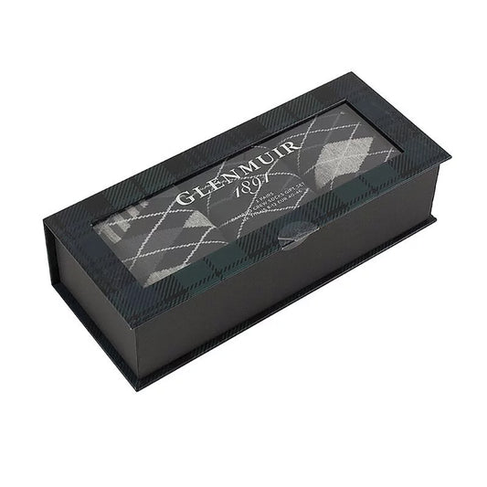 Glenmuir Mens 3-Pair Pack of Bamboo Socks in Tartan Gift Box