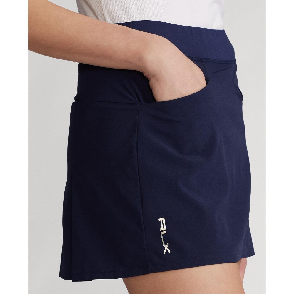 Ralph Lauren French Navy Ladies Pull-On Golf Skort with Back Pleats - Last One XL Only Left
