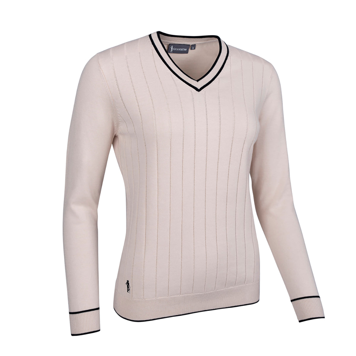 Glenmuir Ladies Refined Vertical Ribbed Stitch Sweater