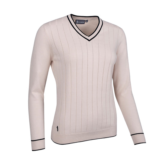 Glenmuir Ladies Refined Vertical Ribbed Stitch Sweater