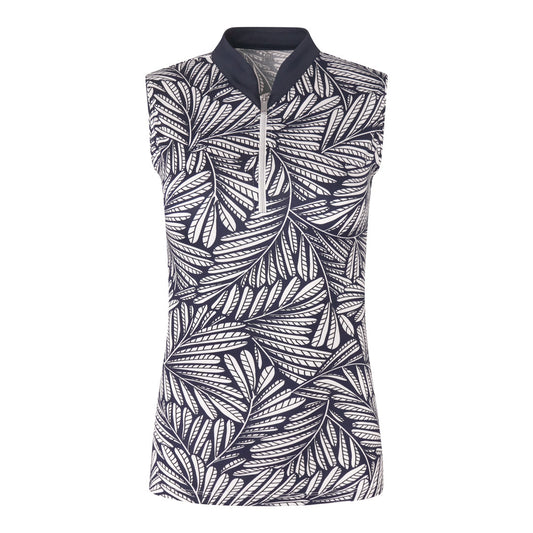 Tail Ladies Sleeveless Polo in Victory Wreath