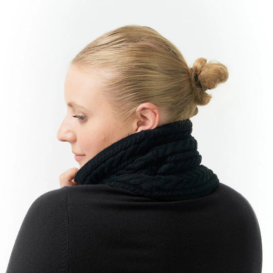 Surprizeshop Ladies Black Fleece Lined Waterproof Snood