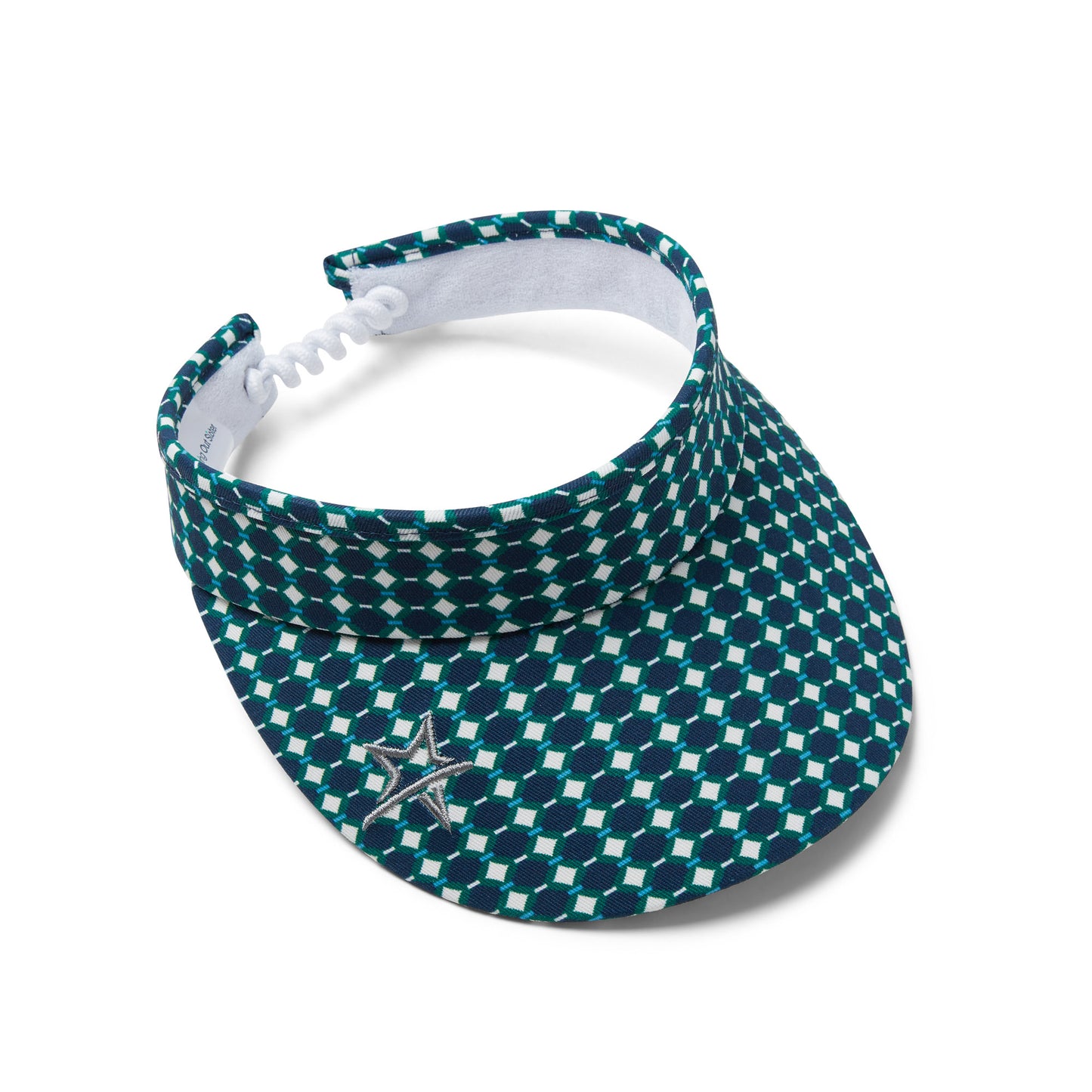 Swing Out Sister Adjustable Visor with Geometric Print