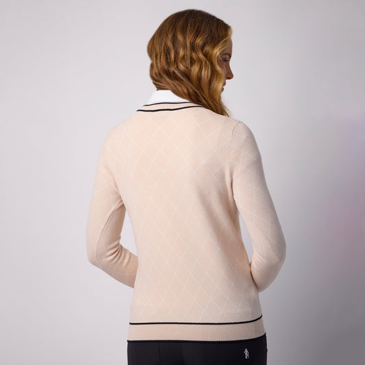 Glenmuir Ladies Jacquard Knit Sweater - Soft, Breathable Comfort