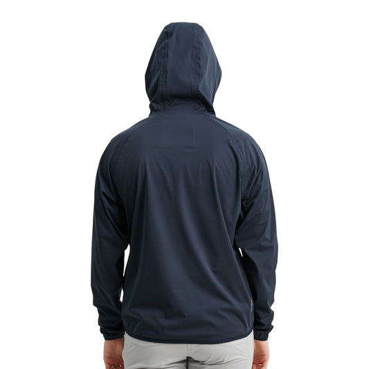 Abacus Ladies Navy Bounce Waterproof Hoodie