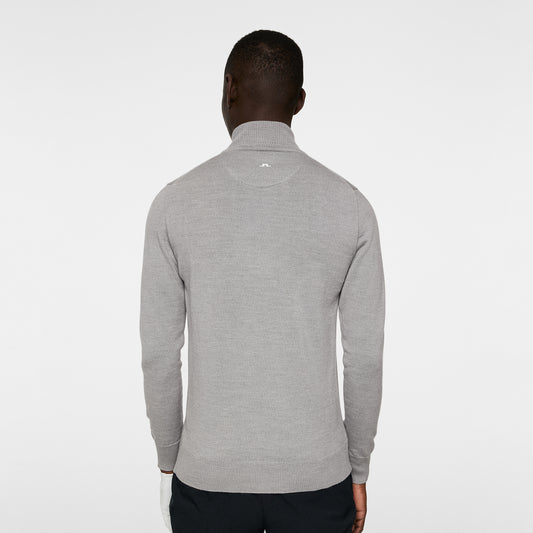 J.Lindeberg Mens Merino Zip-Neck Sweater