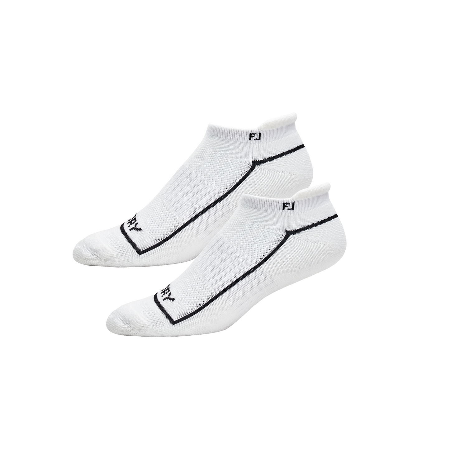 FootJoy Ladies 2 Pair Pack ProDry Roll Tab Socks in White