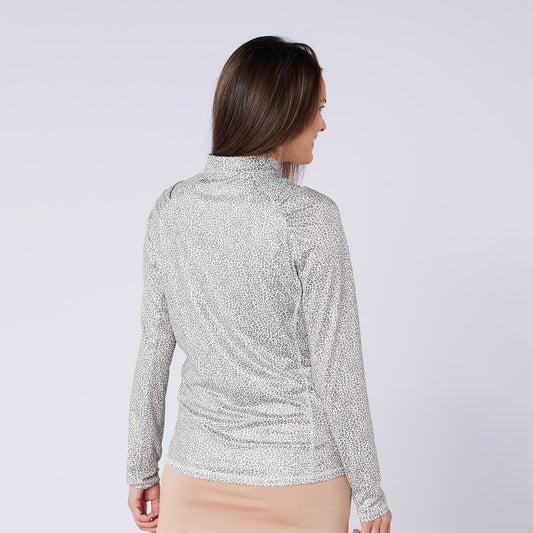 Swing Out Sister Ladies Elaine 1/4 Zip in Snow Queen