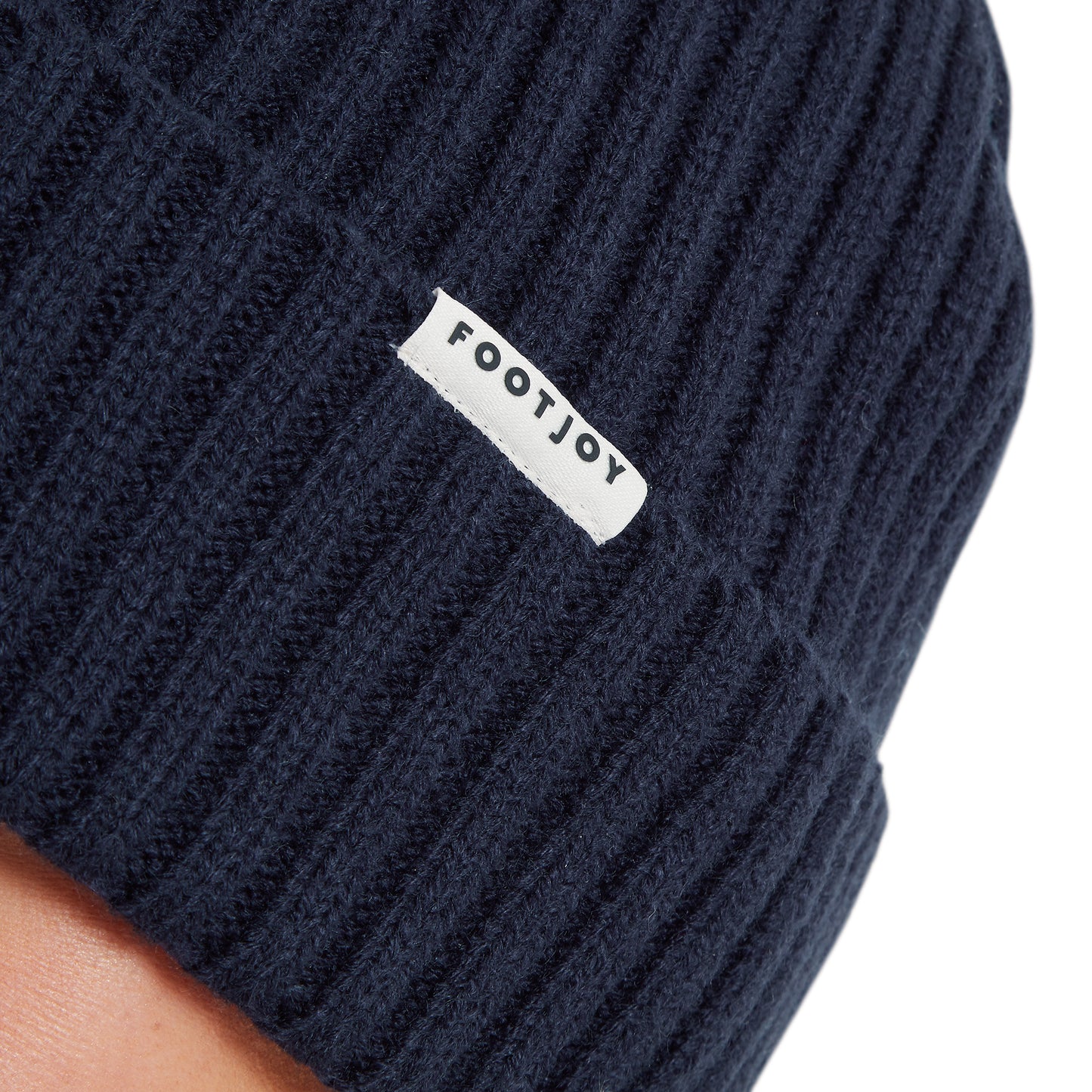 FootJoy Ladies Fleece Lined Bobble Hat in Navy