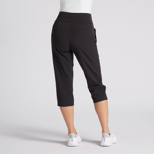 Puma Women's Soft-Stretch High-Rise Capris in Black - Last Pair XS Only Left