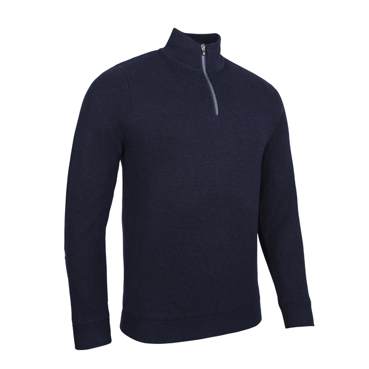 Sunderland Mens Navy Merino Blend Lined Sweater with Water Repellent Finish