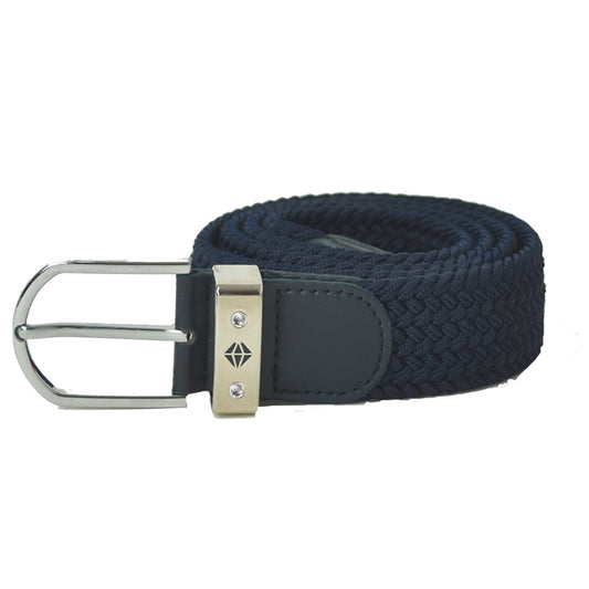 Pure Golf Ladies Woven Stretch Belt in Navy
