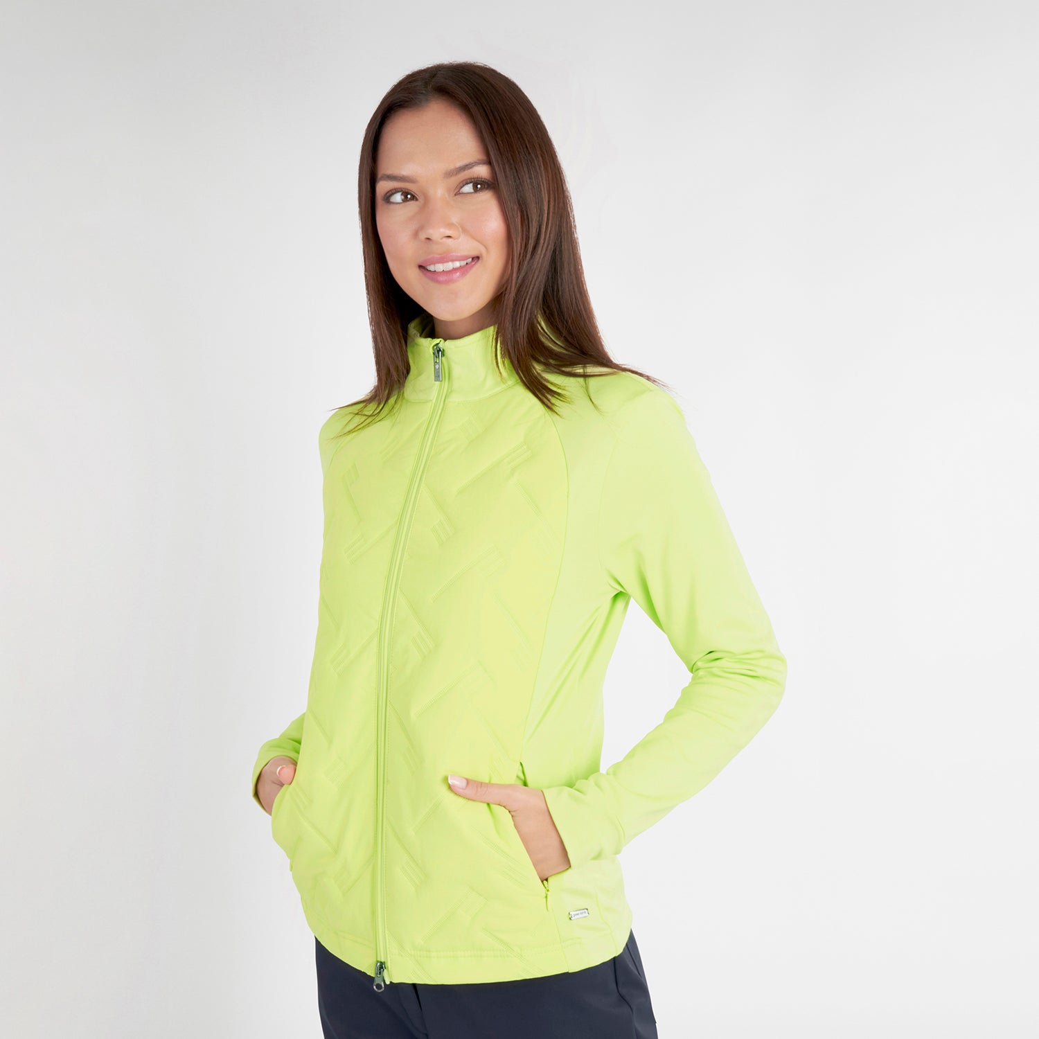 Lime green jacket womens best sale