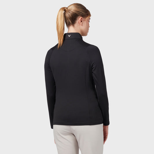 Callaway Ladies Soft-Stretch Long Sleeve Black Golf Top