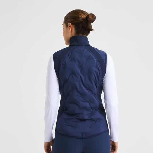 Rohnisch Ladies Navy Hybrid Quilted Gilet