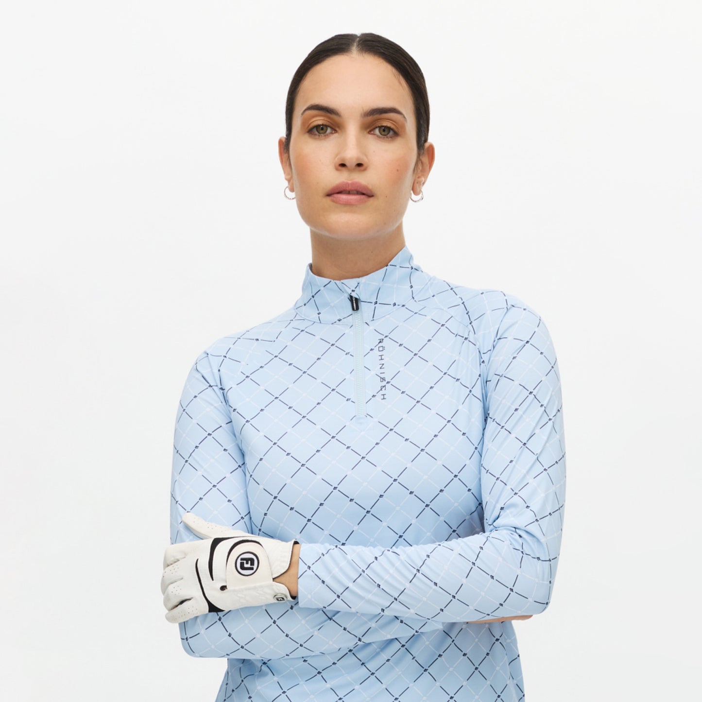 Röhnisch Ladies Elegant Zip Neck Stretch Top for Effortless Movement with Every Swing