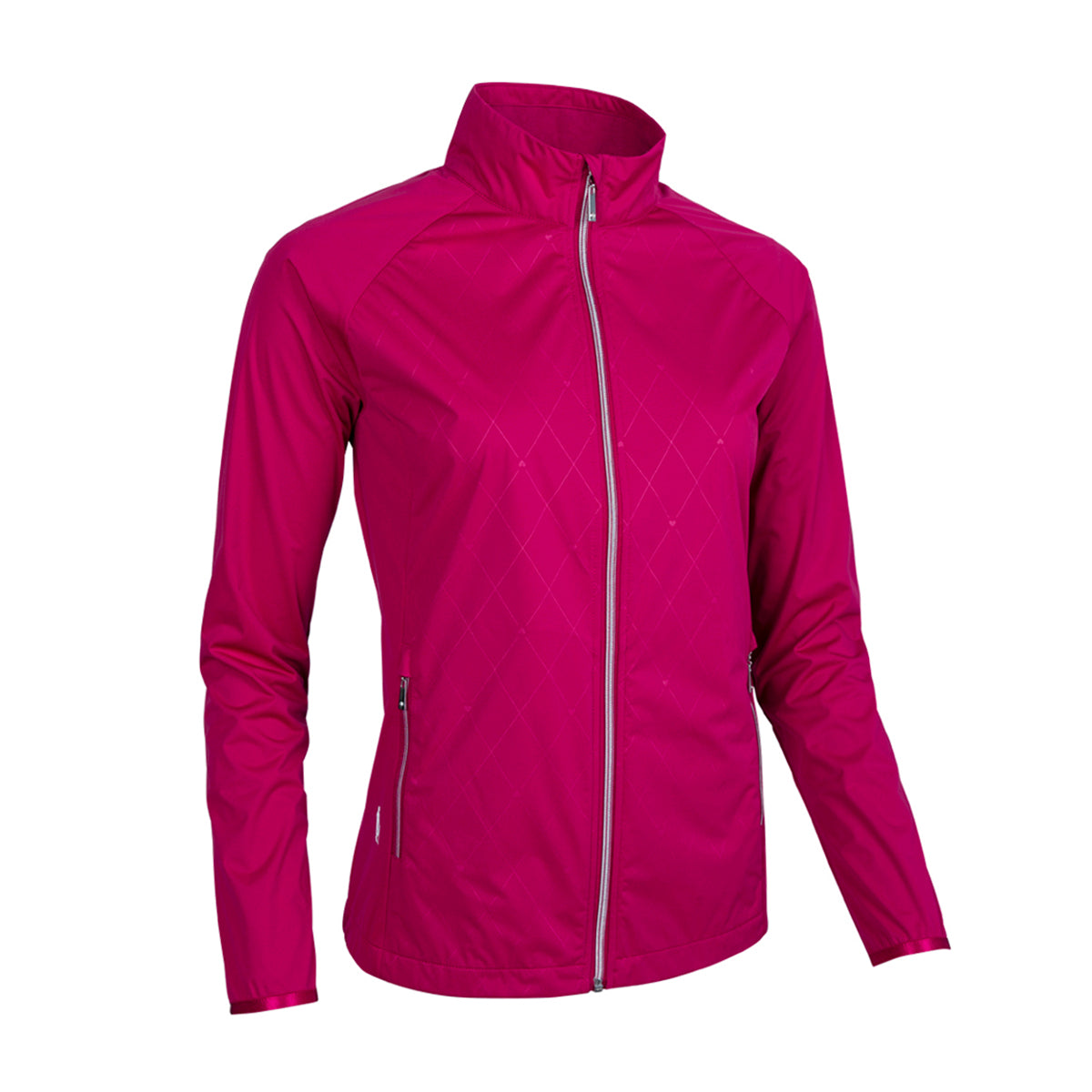 Glenmuir Ladies Lightweight Showerproof Jacket with Subtle Diamond Print