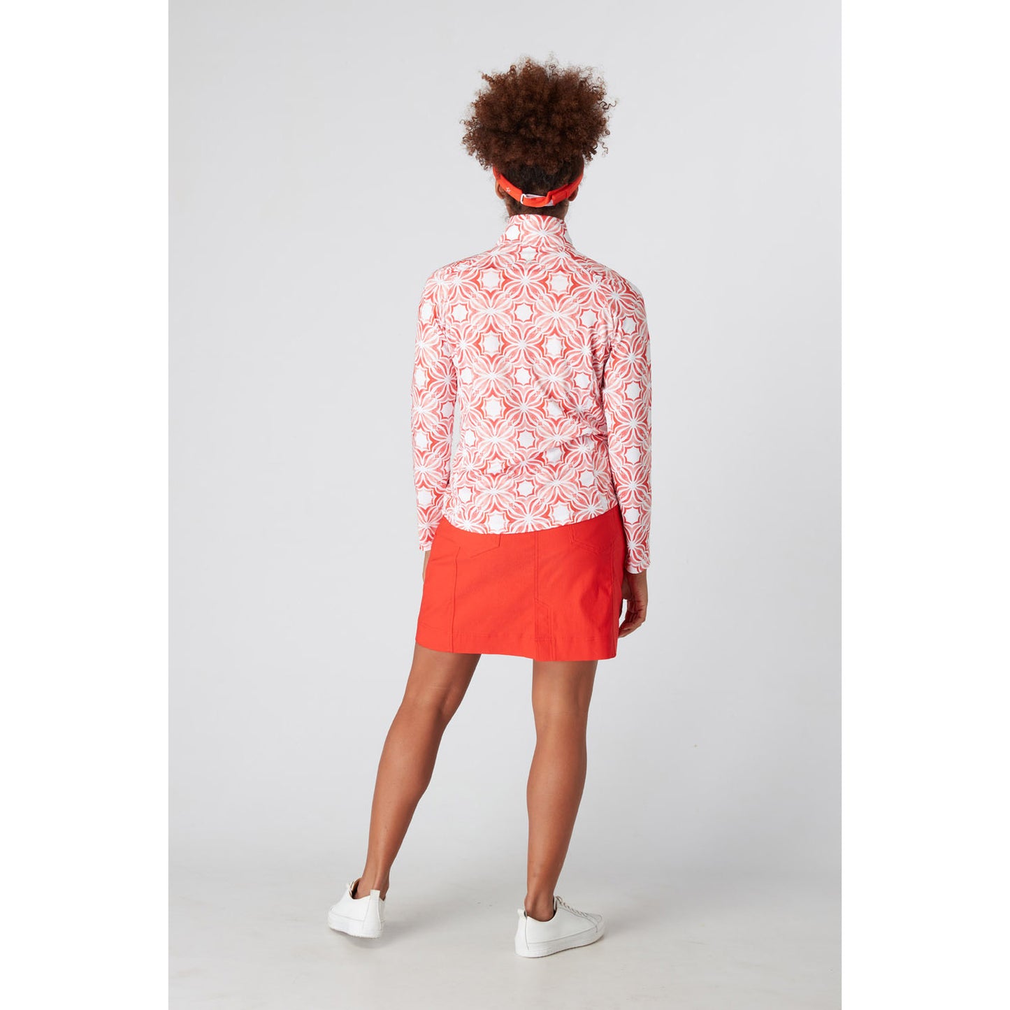 Swing Out Sister Ladies Pull-On Golf Skort in Luscious Red