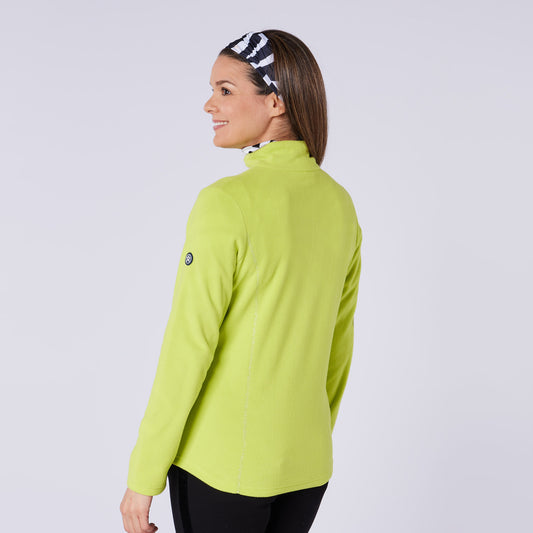 Swing Out Sister Ultra-Soft 1/4 Zip Fleece with Silver Thread Contour Seams