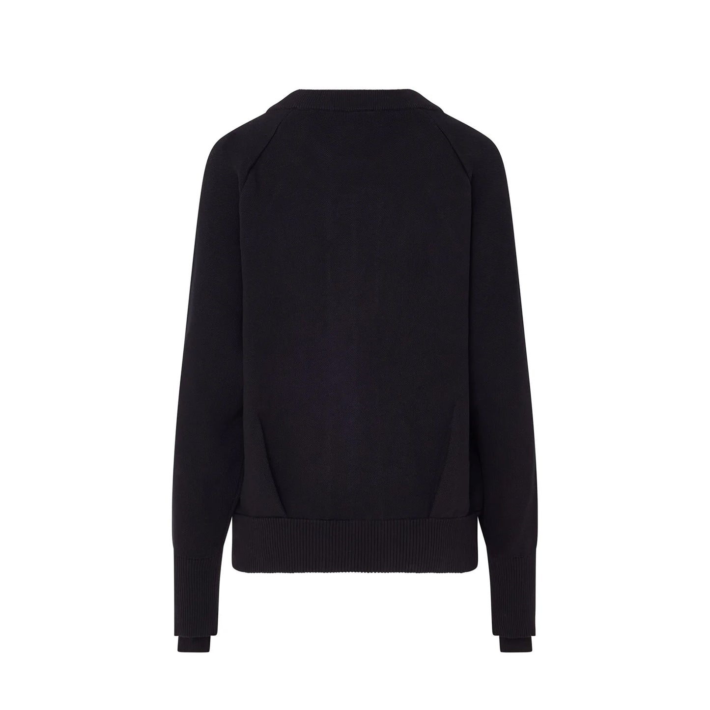 Swing Out Sister Ladies Bomber-Style Lined Cardigan in Black