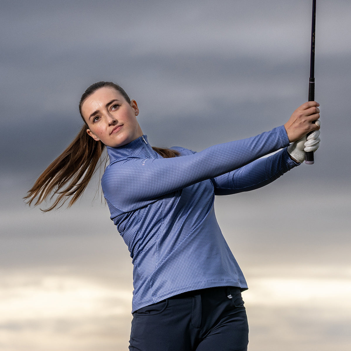 PING Ladies Printed Long-Sleeve Golf Top