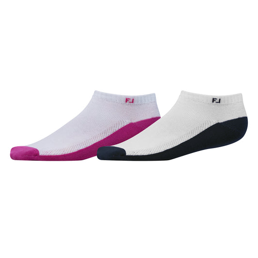 FootJoy Ladies 2 Pair Pack ProDry Socks in Pink and Navy