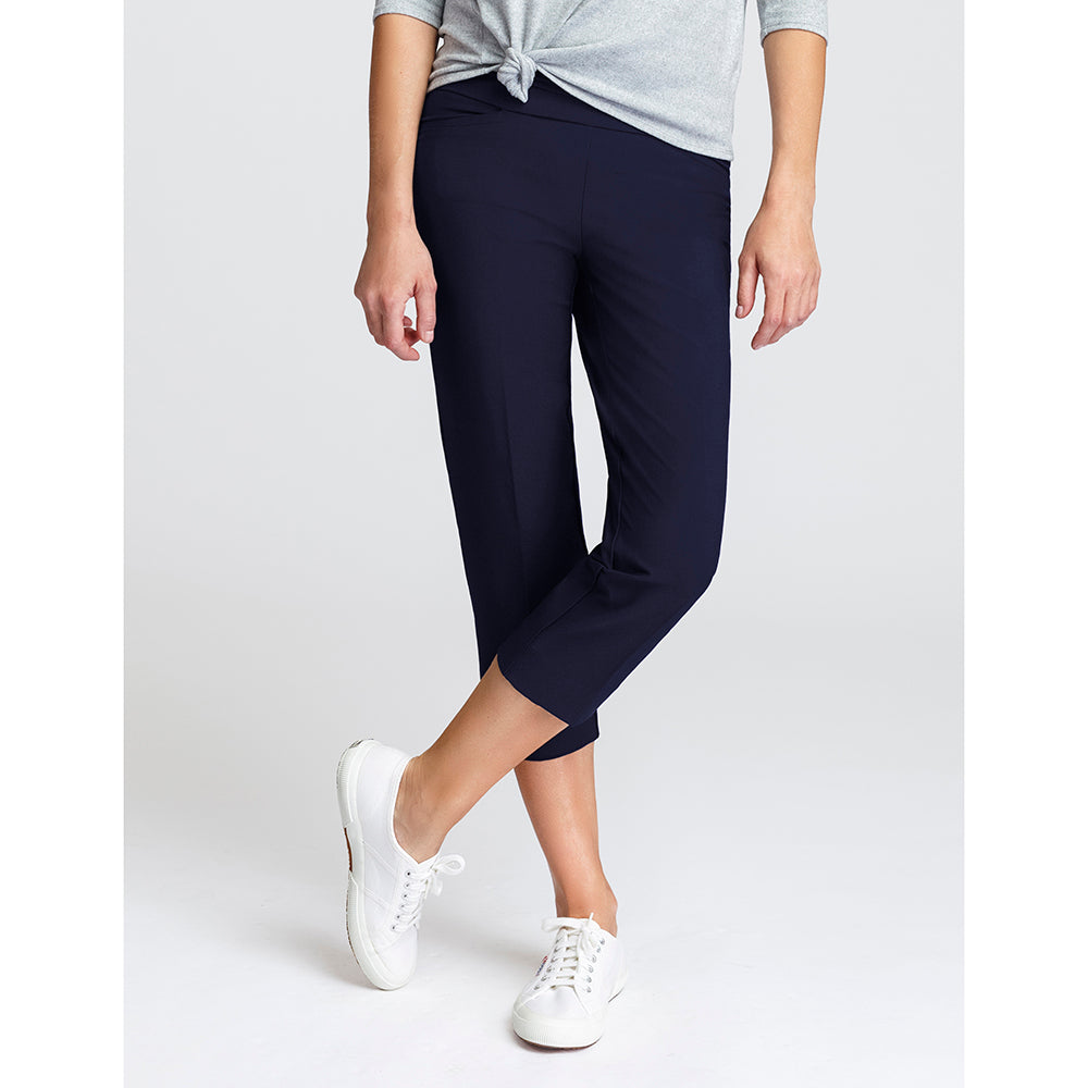 Tail Ladies Slim Fit Pull-On Capris with UPF50 in Night Navy
