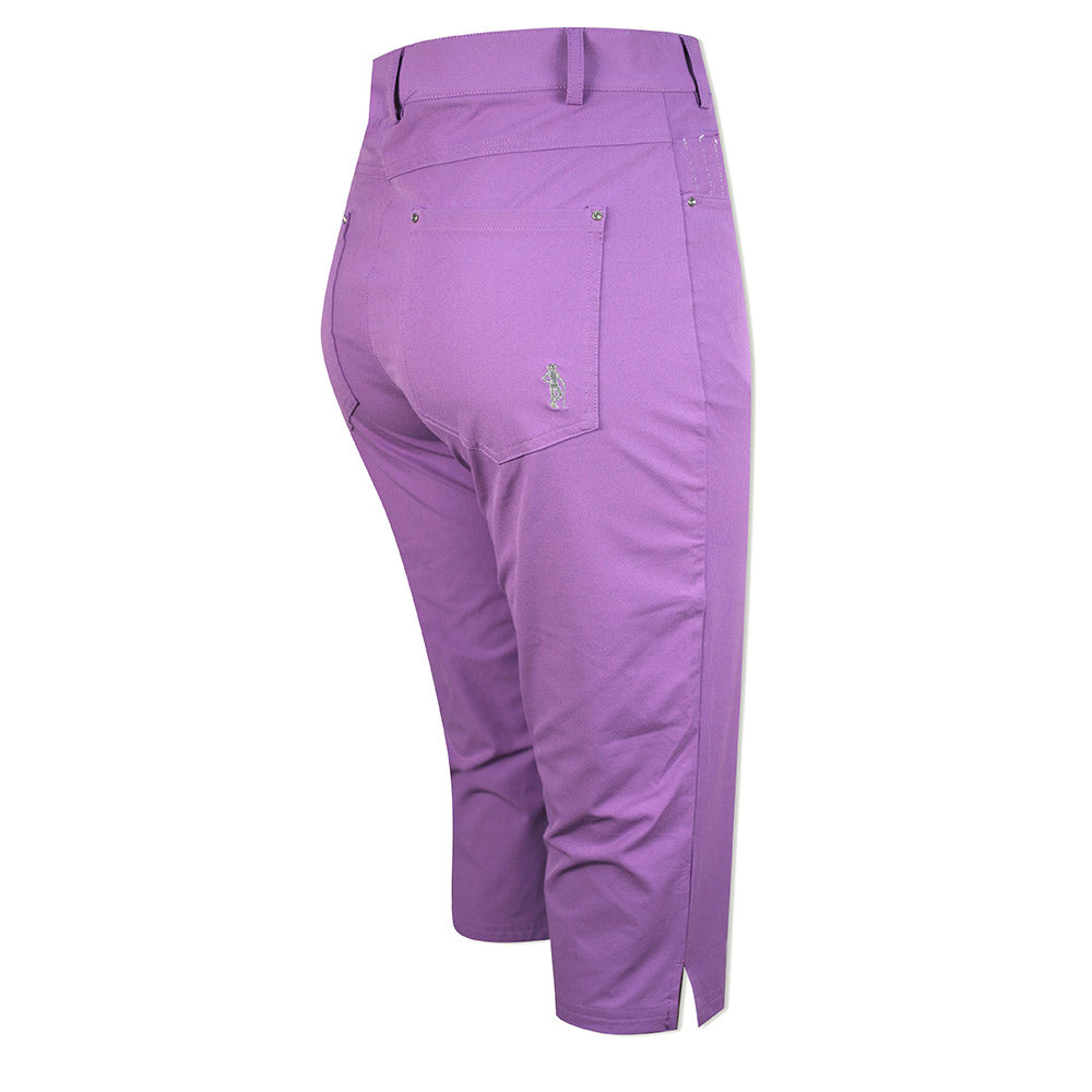Glenmuir Ladies Stretch Pedal Pushers in Amethyst