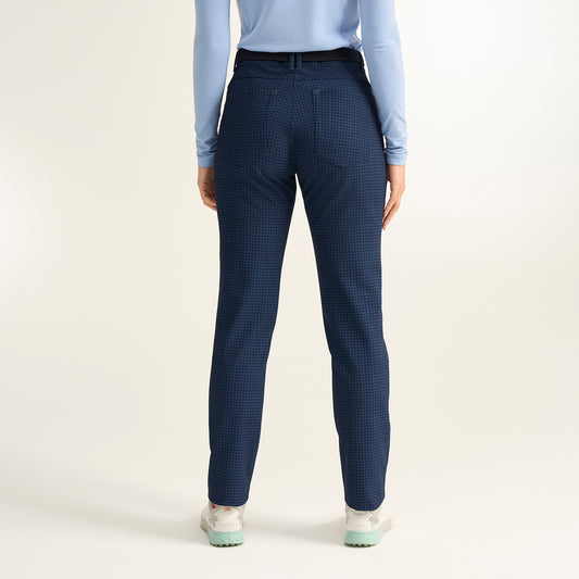 PING Ladies Thermal Golf Trousers with Chic Houndstooth Print