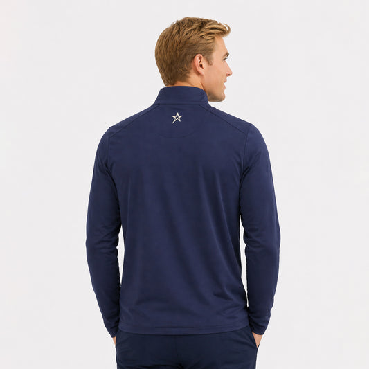 Swing Out Sister Men's Navy Mid-Layer Top - Your Go-To Layer for Comfort, Confidence, & Unstoppable Play
