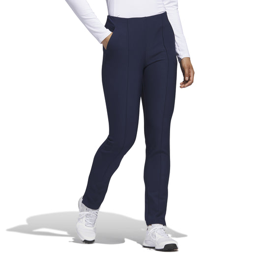 adidas Ladies Pintuck Pull-On Trousers in Collegiate Navy - Last Pair Size Small Only Left