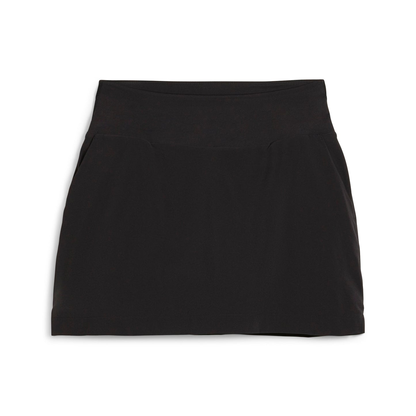 Puma Golf Ladies Skort in Black with High-Rise Waistband and UPF 40