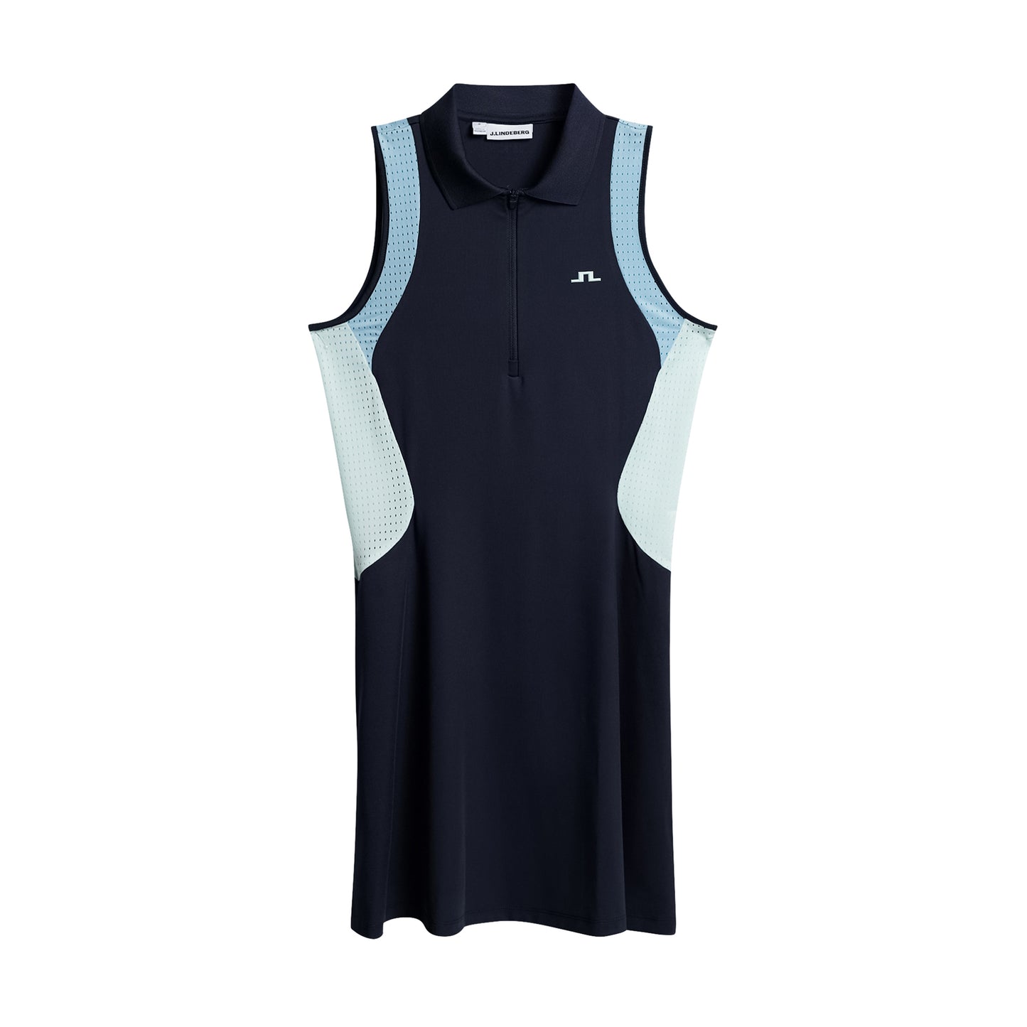 J.Lindeberg Ladies Sleeveless Golf Dress in Navy – Effortless Confidence On Every Swing