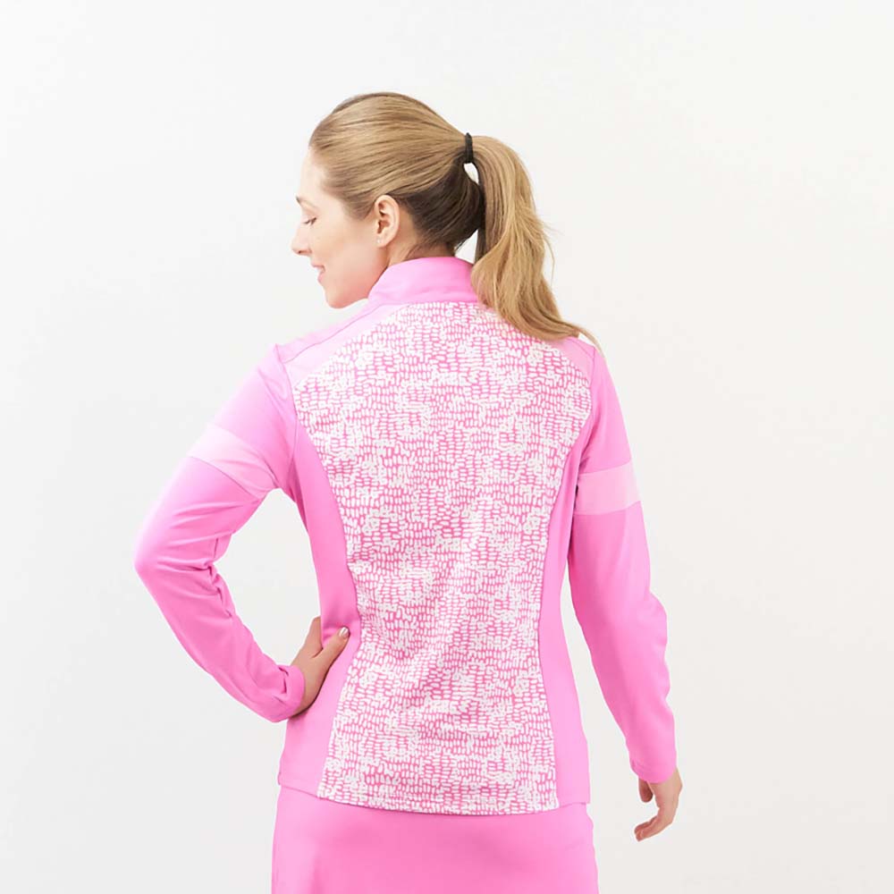 Pure Golf Full Zip Mid-layer in Candy Pebble Print
