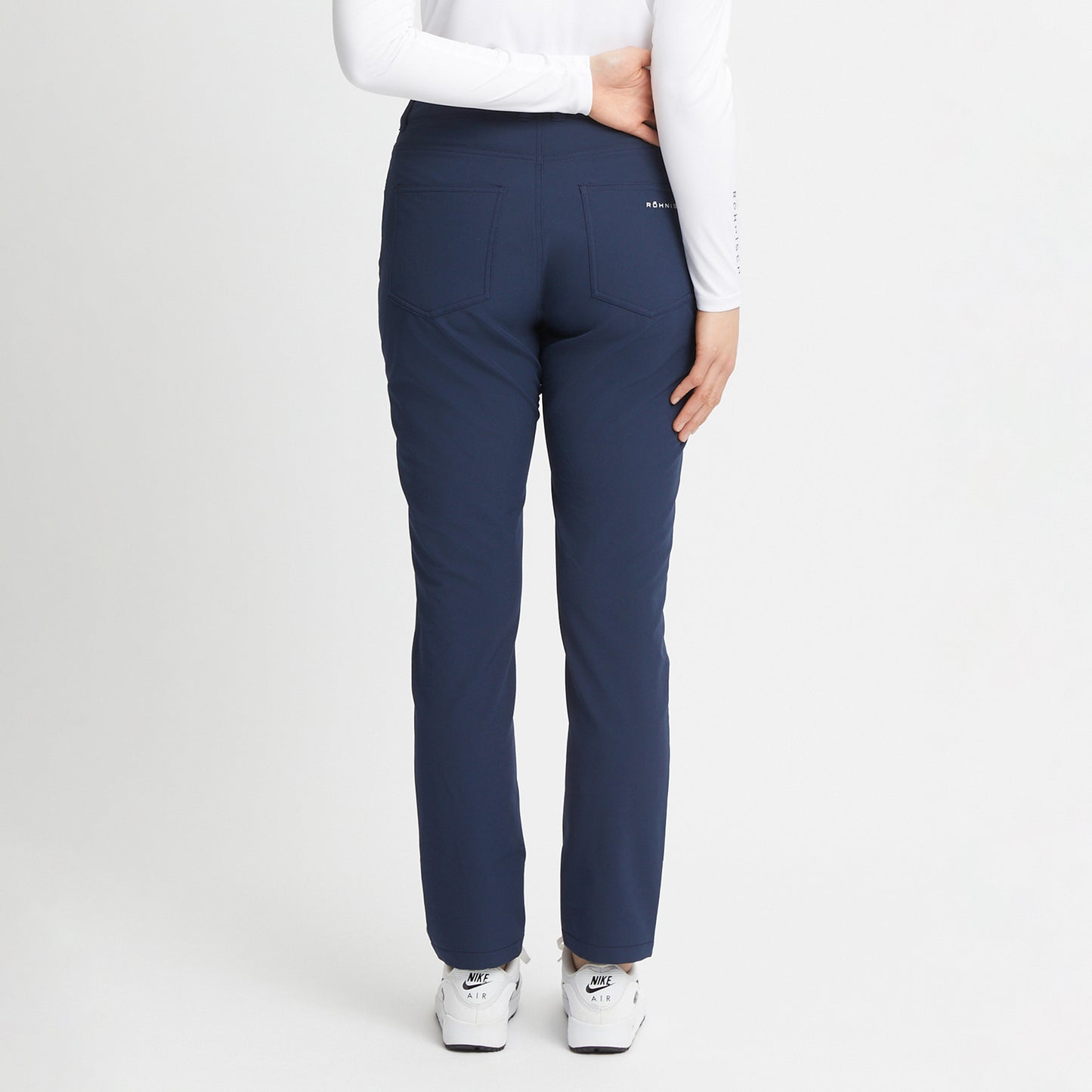 Rohnisch Ladies Navy Golf Trousers with Warm Brushed Inner