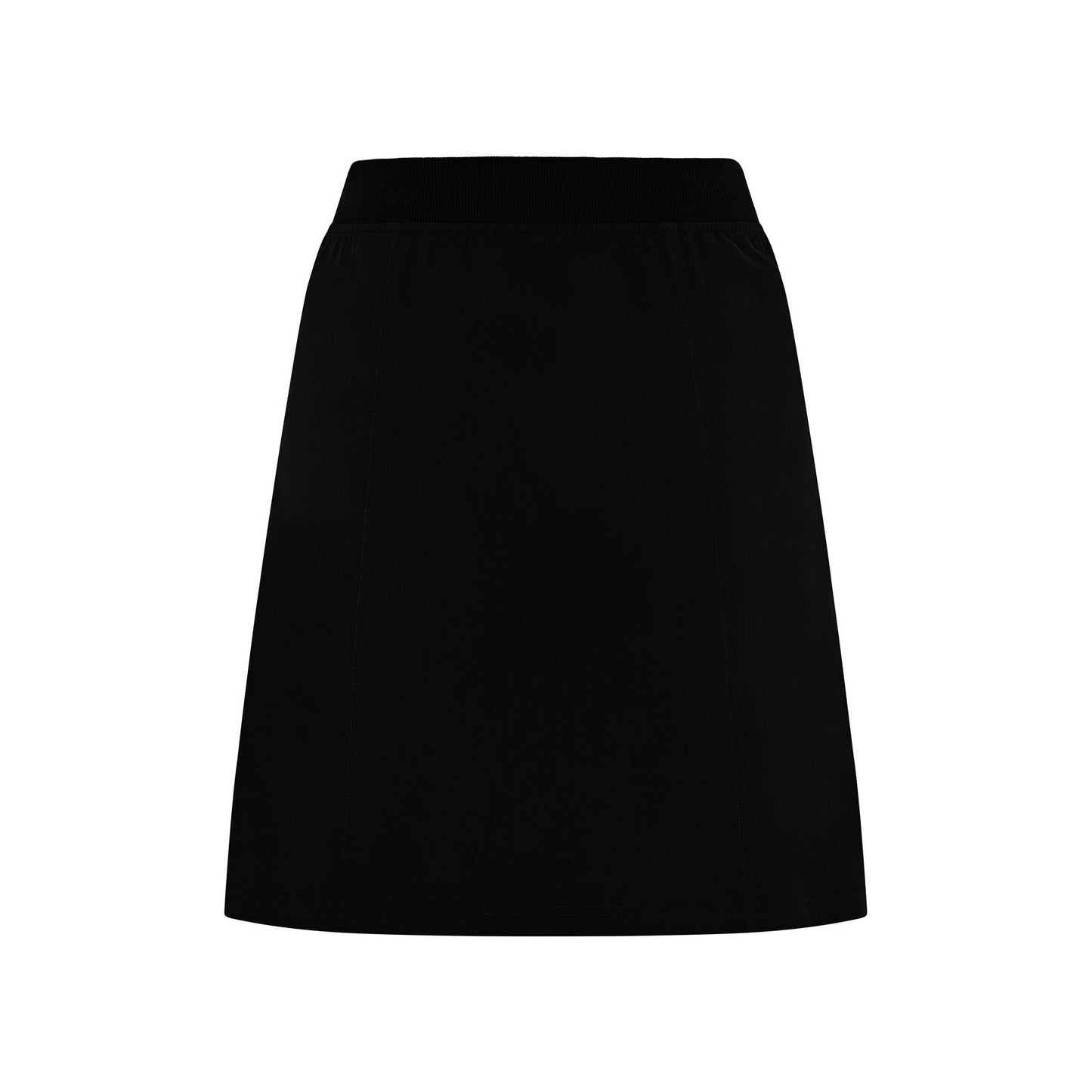 Swing Out Sister Ladies Lightweight Pull-On Skort with Neat Pocket Detail & Comfort Waistband for A Smooth Silhouette in Black