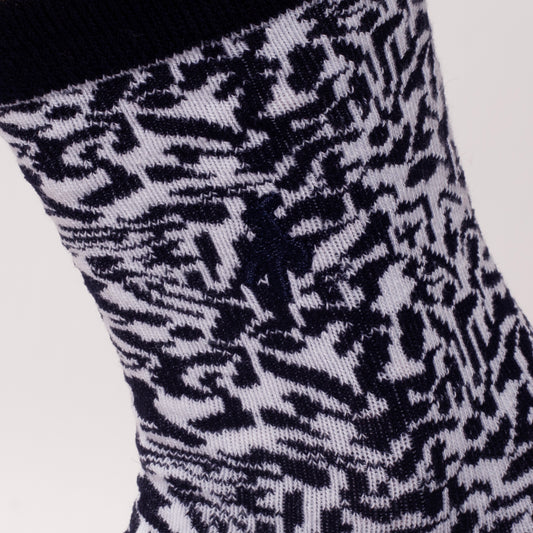 Green Lamb Ladies 3 Pair Pack of Socks in Navy & Electric Blue